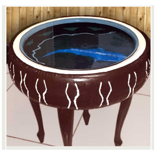 Glass Top Display Table