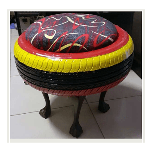 Cushioned Patio Stool