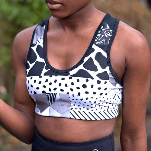 Pfeka's African Print Sports Bra