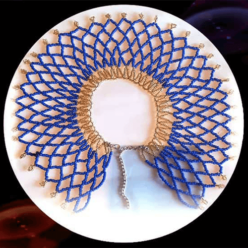 Blue Beaded