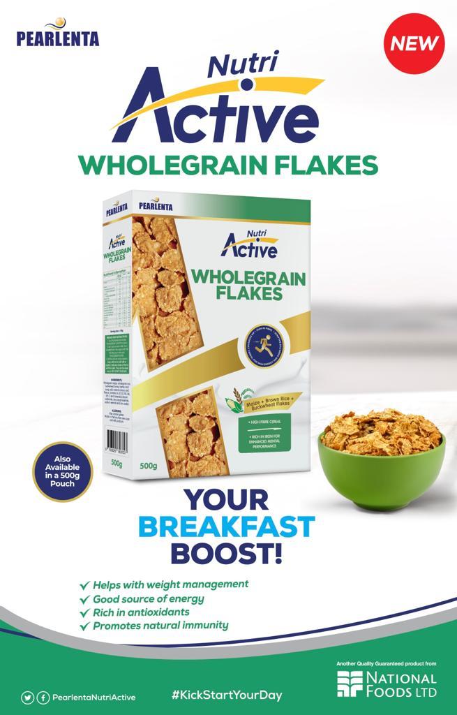 Nutri Active Wholegrain Flakes 500g
